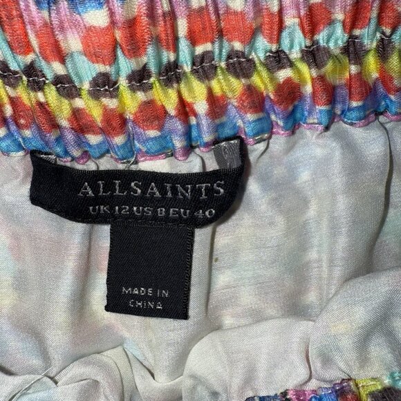 Women’s AllSaints Isla Luisa Multi-color patterned shorts US Size 8 - Picture 2 of 7